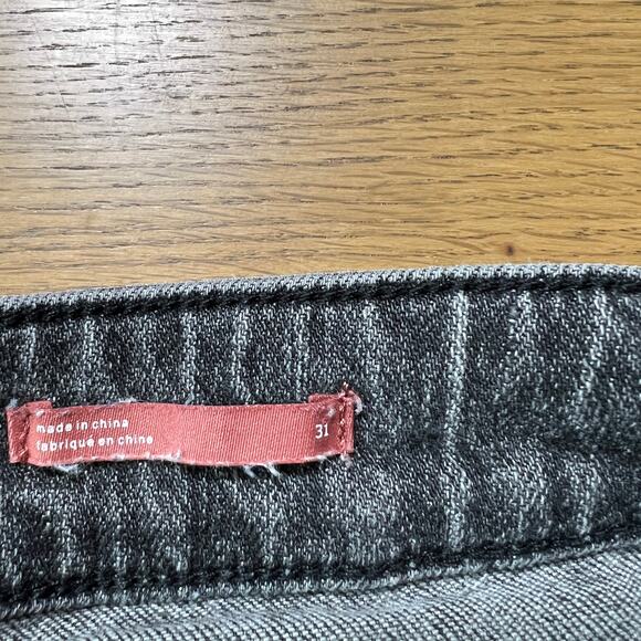 Pilcro Raw Hem Asymmetrical Front Skort‎ Black Womens 31 Vacation Beach Boho - Picture 5 of 8